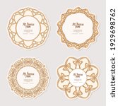 set of four cercle label ... | Shutterstock .eps vector #1929698762