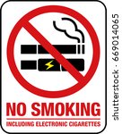 No Smoking Including Electronic ...