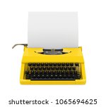 Vintage Typewriter Isolated. 3d ...