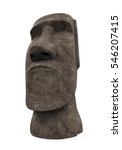 Moai Statue Isolated. 3d...