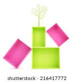 multicoloured rectangular boxes ... | Shutterstock . vector #216417772