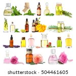 Collage Of Essential Oils On...