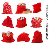 Collage Of Santa's Bags On...