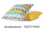 Soft Colorful Pillows  Isolated ...