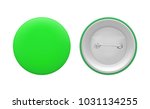 blank green round pin mock up ... | Shutterstock .eps vector #1031134255