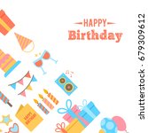 abstract happy birthday... | Shutterstock .eps vector #679309612