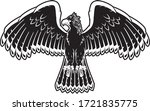 philippine eagle isolated black ... | Shutterstock .eps vector #1721835775