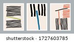 set of abstract minimalist hand ... | Shutterstock .eps vector #1727603785