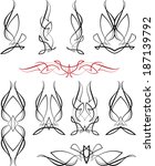 pinstripe design  | Shutterstock .eps vector #187139792