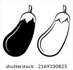 eggplant icon  vegetable icon ... | Shutterstock .eps vector #2169230825