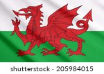 Welsh Flag Waving
