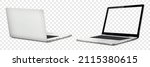 laptop front and back side mock ... | Shutterstock .eps vector #2115380615