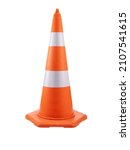 Traffic cone isolated on white...
