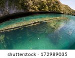 A Small Shipwreck Lies In Palau'...