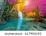 Amazing Waterfall In Colorful...