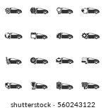 car service vector icons for... | Shutterstock .eps vector #560243122