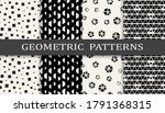 set of geometric seamless... | Shutterstock .eps vector #1791368315