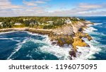 Aerial View Of Pemaquid Point...