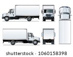 Vector Truck Template Isolated...