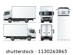 Vector Truck Template Isolated...
