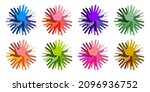 hand round insignia set. hand... | Shutterstock .eps vector #2096936752