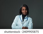Small photo of Compassionate yet authoritative, the doctor's stance speaks of her experience and trustworthiness in medicine