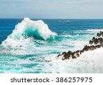 Ocean Wave Background Breaking...