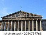 Small photo of Paris, France 03.26.2017: view across the Seine river to the Assemblee Nationale, the government building of France