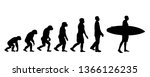 painted theory of evolution of... | Shutterstock .eps vector #1366126235