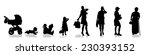 vector silhouette of woman as... | Shutterstock .eps vector #230393152