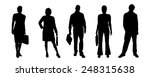 vector silhouettes of different ... | Shutterstock .eps vector #248315638