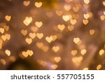 Heart bokeh background, Love Valentine day concept