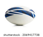 New rugby ball isolated on...