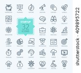 outline web icon set   start up ... | Shutterstock .eps vector #409895722