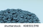 3d illustration of a pile of... | Shutterstock . vector #408501598