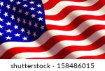 american flag  | Shutterstock . vector #158486015
