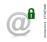 secure mail | Shutterstock . vector #157687688