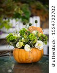 colorful autumn bouquet in... | Shutterstock . vector #1524722702