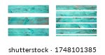 weathered blue wooden planks... | Shutterstock . vector #1748101385