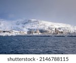 Small photo of Enormous LNG (liquefied natural gas) site on Melkoya island, Hammerfest, the northernmost town in the world, Troms og Finnmark, Norway.