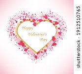 heart of pink valentine... | Shutterstock .eps vector #1912510765