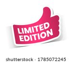 pink sale label with discount... | Shutterstock .eps vector #1785072245