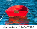 Red Dinghy .isolated.small...
