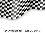 checkered flag background vector | Shutterstock .eps vector #136201448
