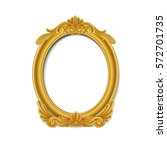 vintage gold picture frame | Shutterstock .eps vector #572701735