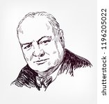 Winston Churchill Vector Sketch ...