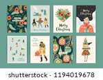 christmas and happy new year... | Shutterstock .eps vector #1194019678