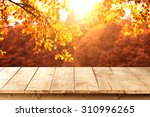 Wooden Pier And Autumn 