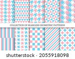 collection of bright seamless... | Shutterstock .eps vector #2055918098