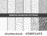 collection of swatches memphis... | Shutterstock .eps vector #458891695